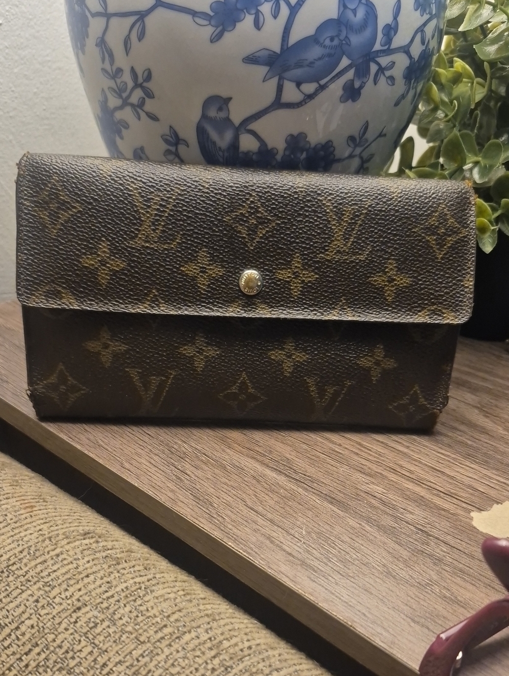 Vintage Louis Vuitton Trifold Monogram Canvas Snap Wallet PROJECT WALLET 1984